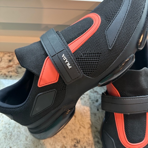 Prada Black and Red Men's Sneakers - Picture 3 of 9